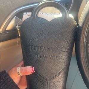 Tiffany & Co. Black Leather Clutch